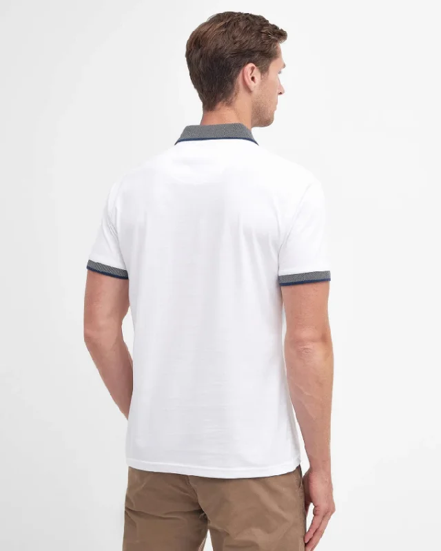 Barbour - Cornsay Polo, White