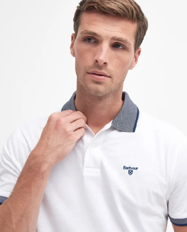 Barbour - Cornsay Polo, White