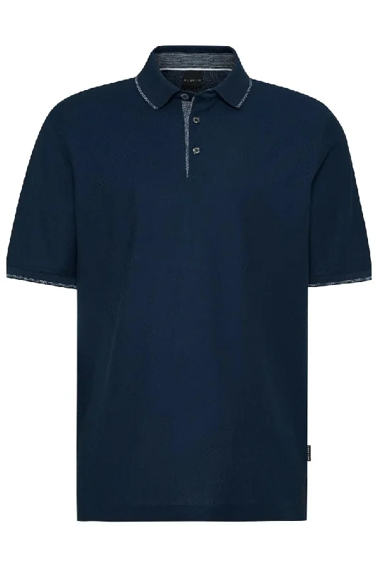 Bugatti - Lightweight Structure Polo Shirt, Dark Blue (Only S, L)