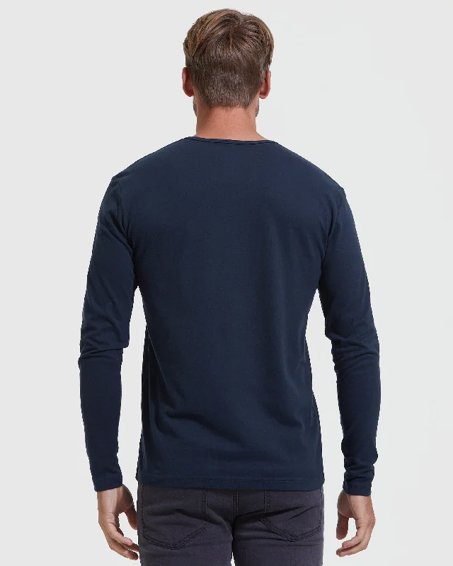 Classic Long Sleeve Henley 3-Pack