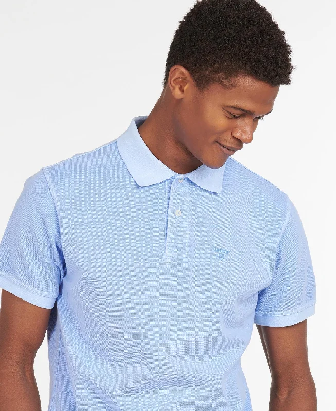 Barbour - Washed Sports Polo, Sky (M Only)