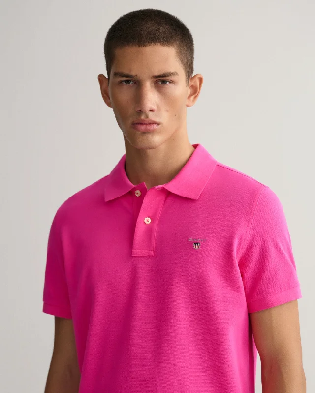 Gant - Original Pique SS Rugger, Hyper Pink