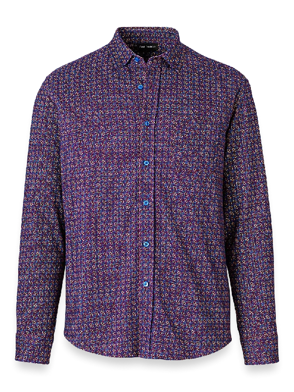 Cotton Button Front Polo - Multi