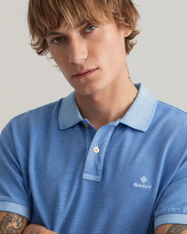 GANT - Sunfaded Piqué Polo Shirt, Day Blue (XXL Only)