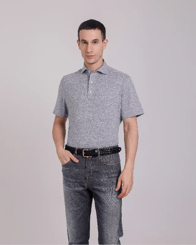 Grey Soft Polo