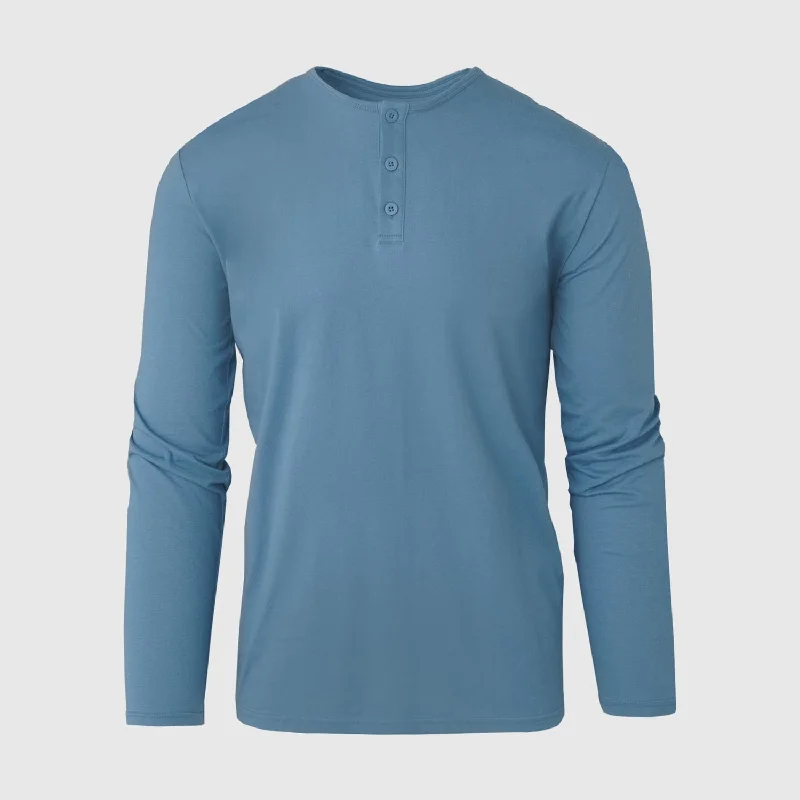 Indigo Long Sleeve Henley