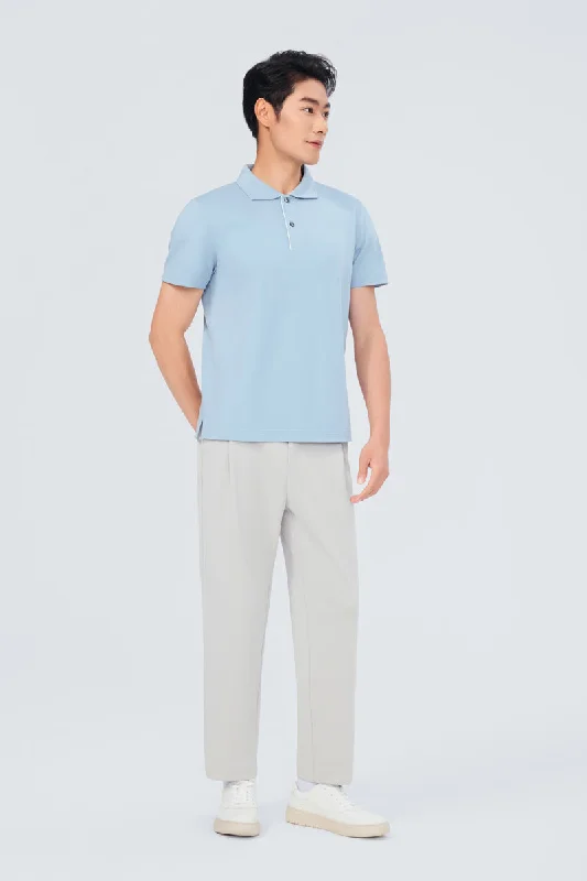 InstantCool Pique Polo | Grey Blue BLE251