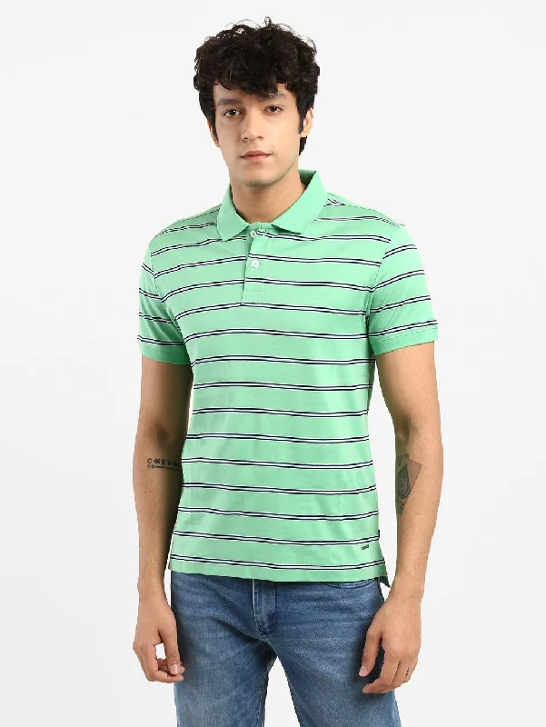 Men's Striped Polo T-shirt