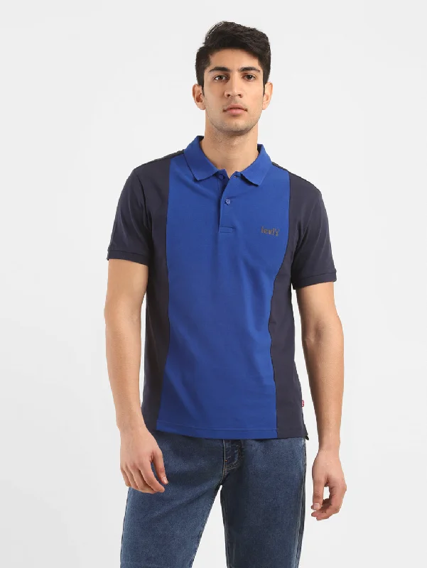 Men's Colorblock Polo T-shirt