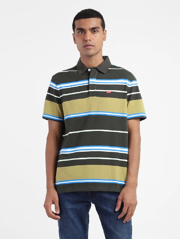 Men's Striped Polo T-shirt