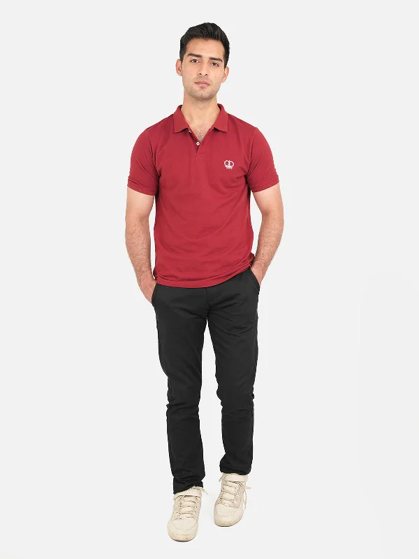 ""MELKER"" Summer Slim Fit Polo T-Shirt