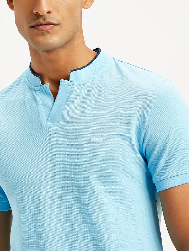 Men's Solid Slim Fit Polo T-Shirt