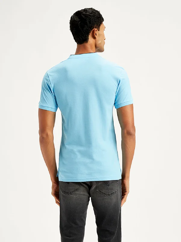 Men's Solid Slim Fit Polo T-Shirt