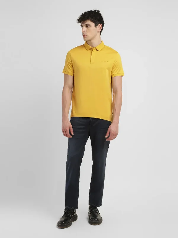 Men's Solid Slim Fit Polo T-shirt