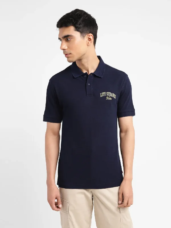 Men's Solid Slim Fit Polo T-shirt