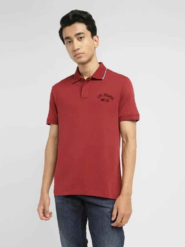 Men's Solid Slim Fit Polo T-shirt