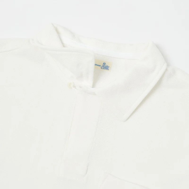 Merz b. Schwanen 2PKPL Pocket Polo Shirt - White