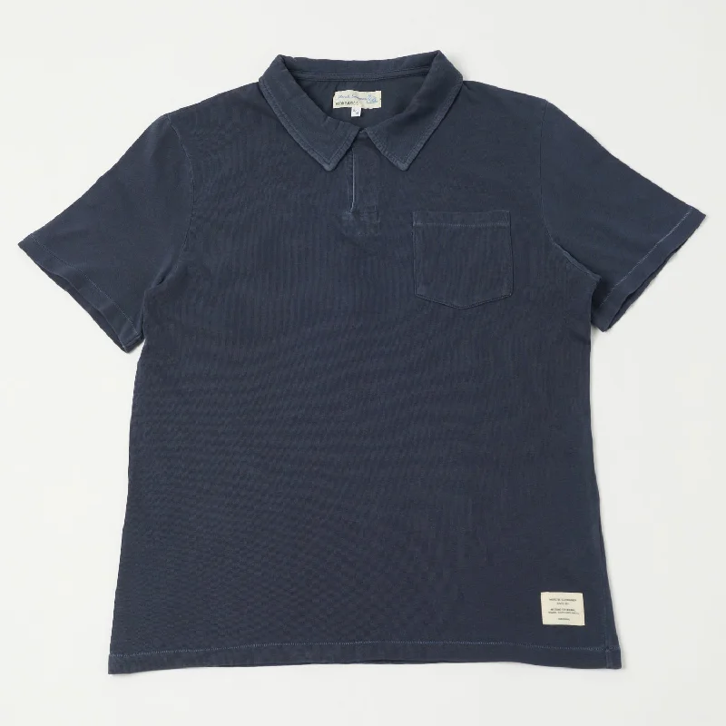 Merz b. Schwanen PLP04 Polo Shirt - Denim Blue