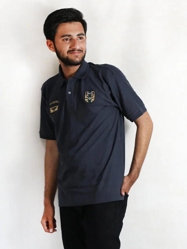 MTS59 AM Men's Polo T-Shirt Dark Grey