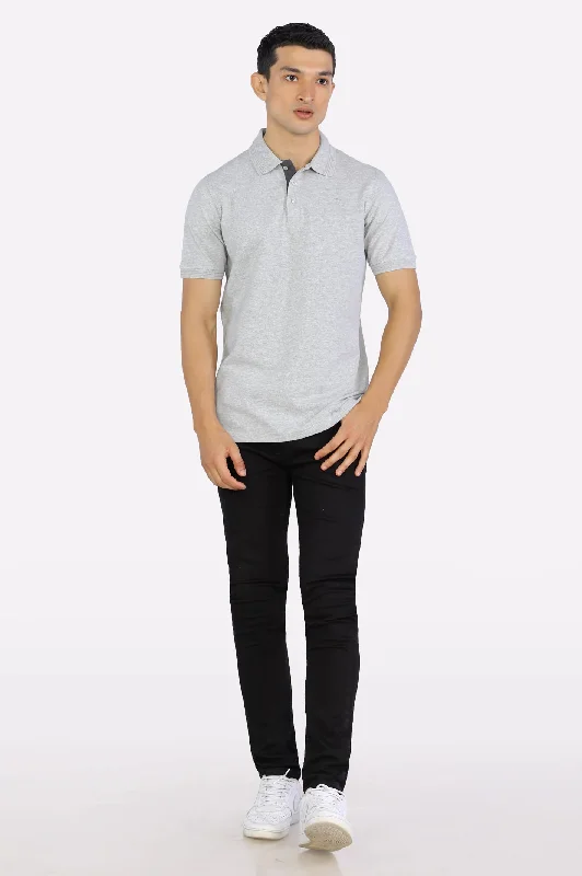 Jacquard Collar Polo