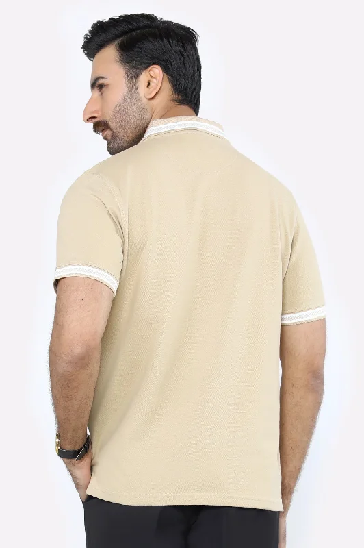 Jacquard Collar Polo