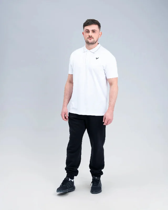 Newcastle United White Tipped Polo Shirt