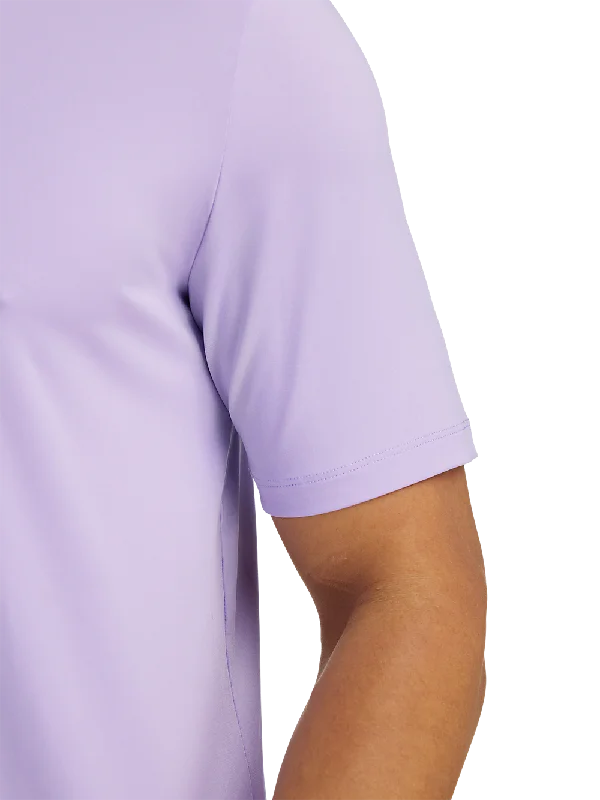 Performance Blend Three Button Polo - Light Purple