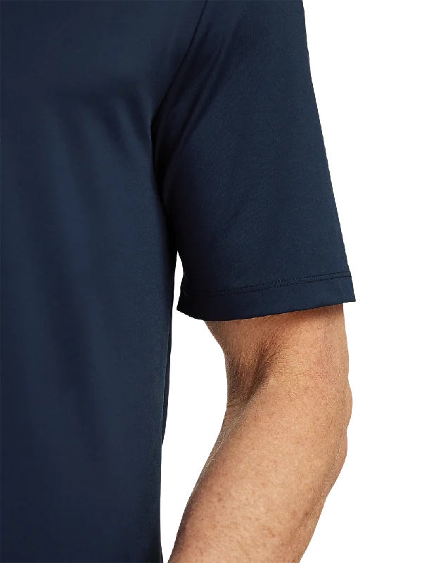 Performance Blend Three Button Polo - Navy