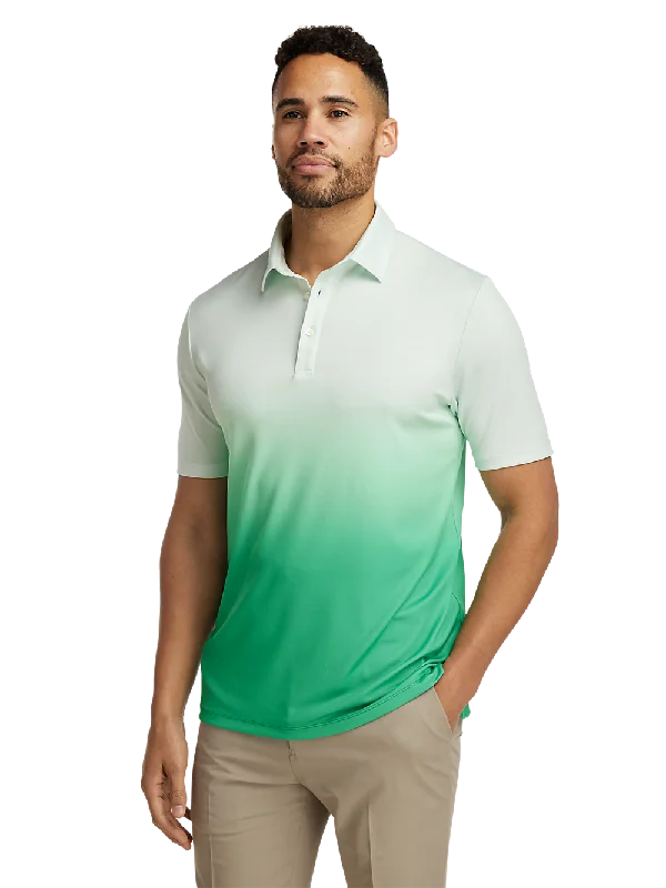 Performance Blend Three Button Polo - Green