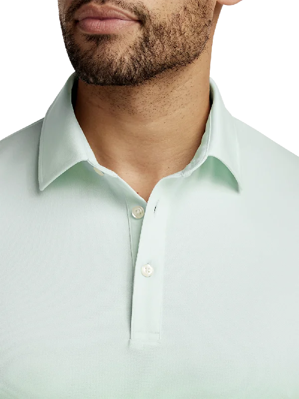 Performance Blend Three Button Polo - Green