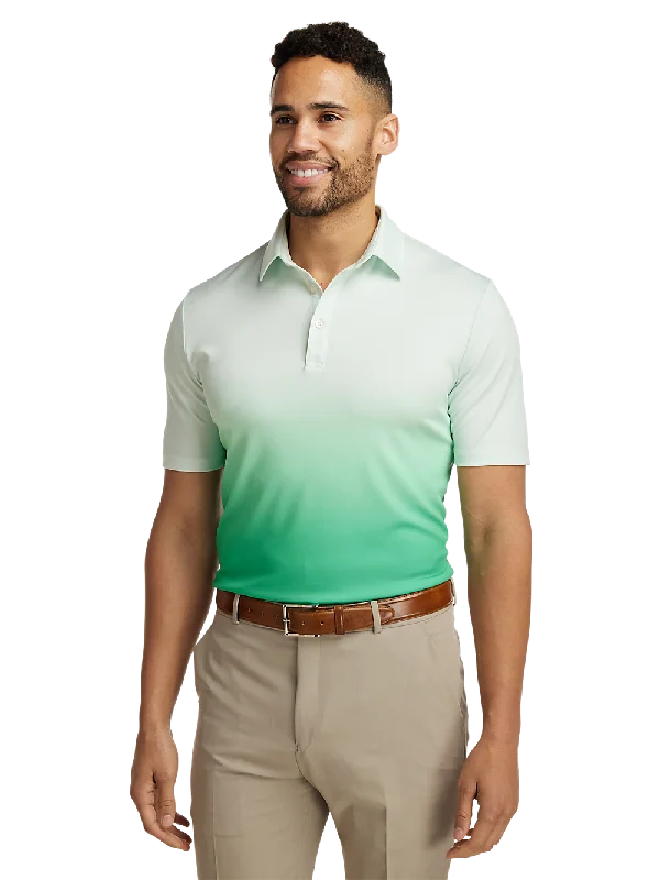 Performance Blend Three Button Polo - Green