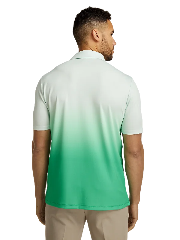 Performance Blend Three Button Polo - Green