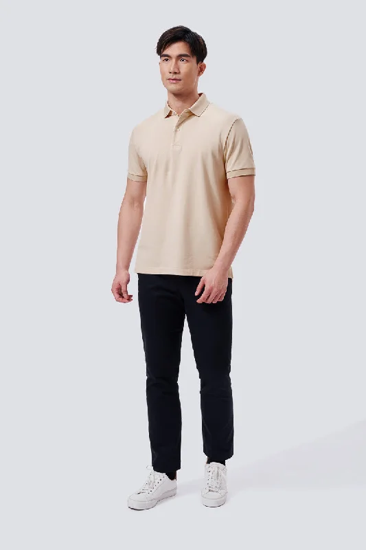 VISDRY™ Pique Polo | Beige BGE014