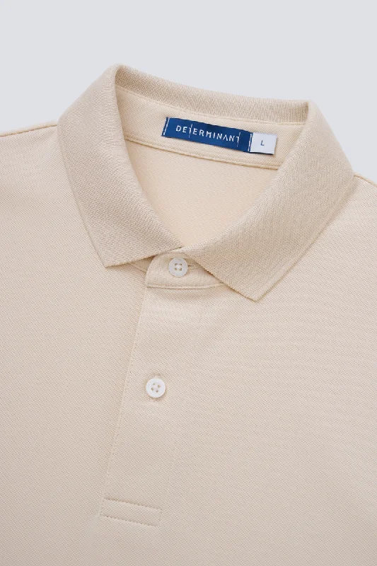 VISDRY™ Pique Polo | Beige BGE014