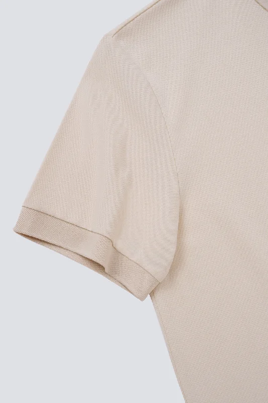 VISDRY™ Pique Polo | Beige BGE014