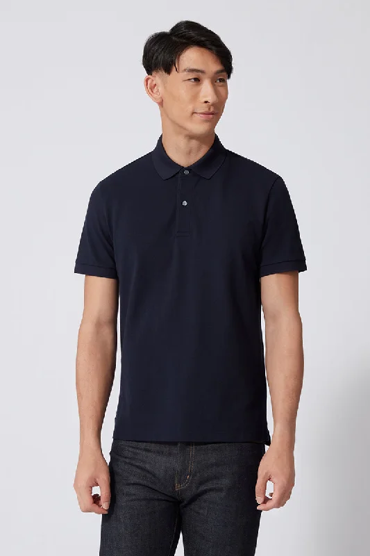 VISDRY™ Pique Polo | Navy NNY096