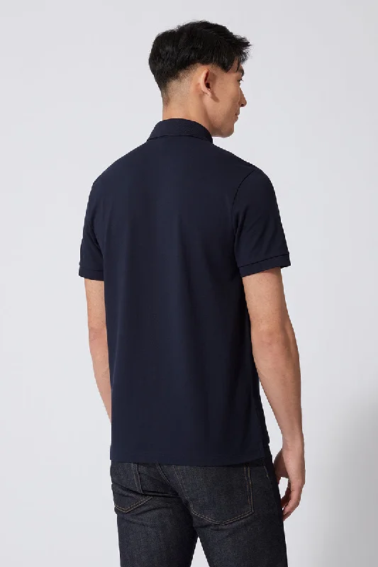 VISDRY™ Pique Polo | Navy NNY096