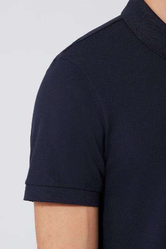 VISDRY™ Pique Polo | Navy NNY096