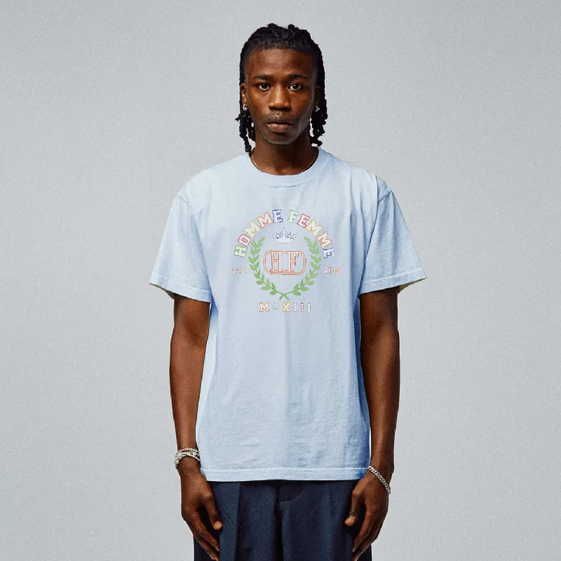 10 Year Crest Tee Sky Blue