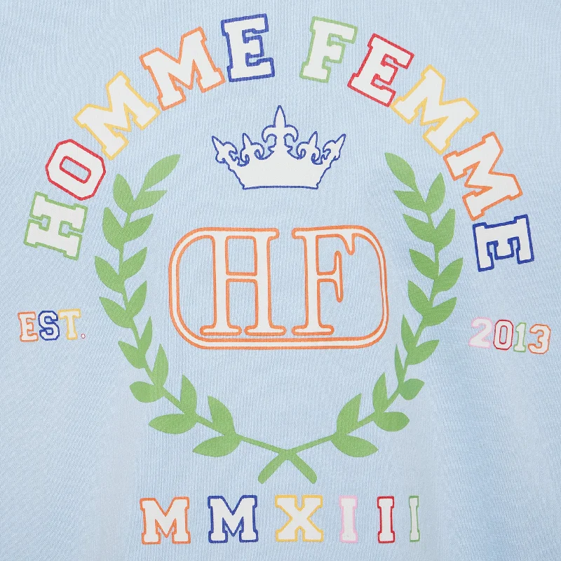 10 Year Crest Tee Sky Blue