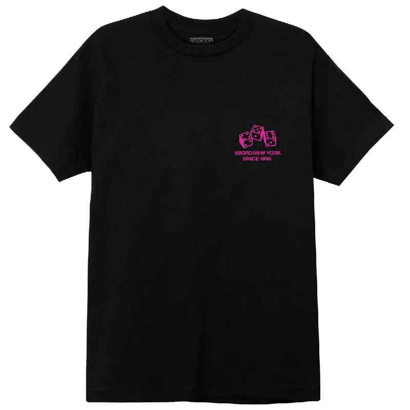 5Boro 4-5-6 Dice T-Shirt - Black/Pink