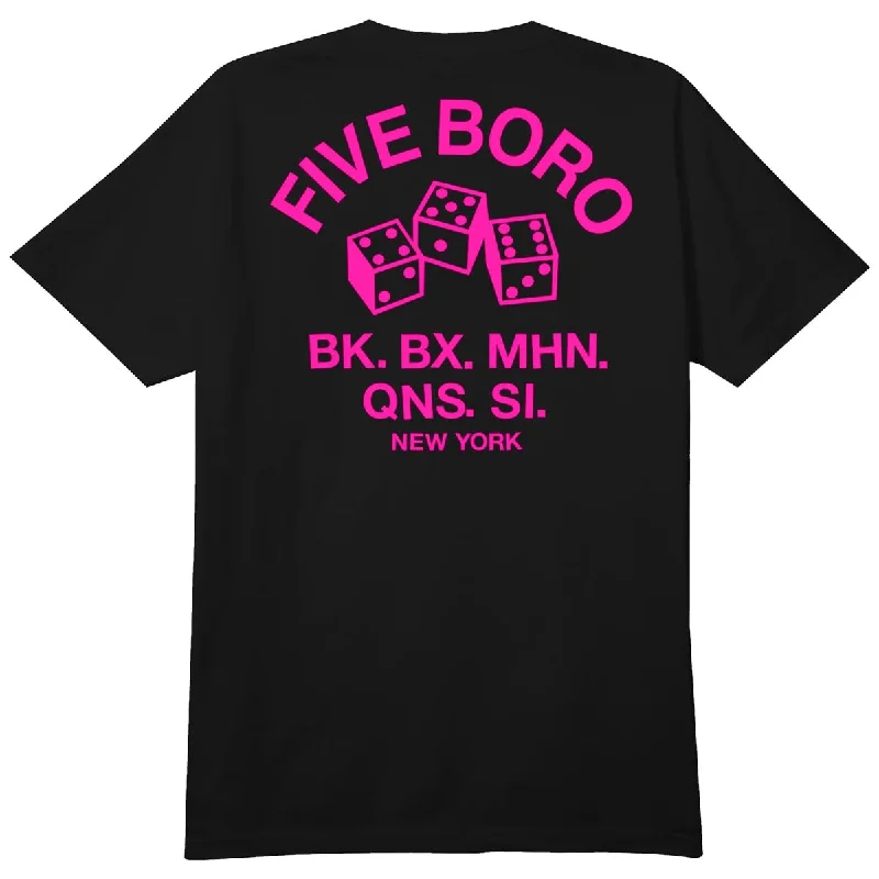 5Boro 4-5-6 Dice T-Shirt - Black/Pink