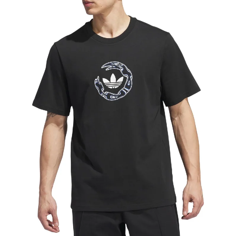 Adidas Skateboarding Wide Angle T-Shirt - Black/Royblu