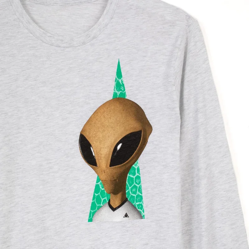 Alien Workshop Visitor Reality Long Sleeve T-Shirt - Heather Grey