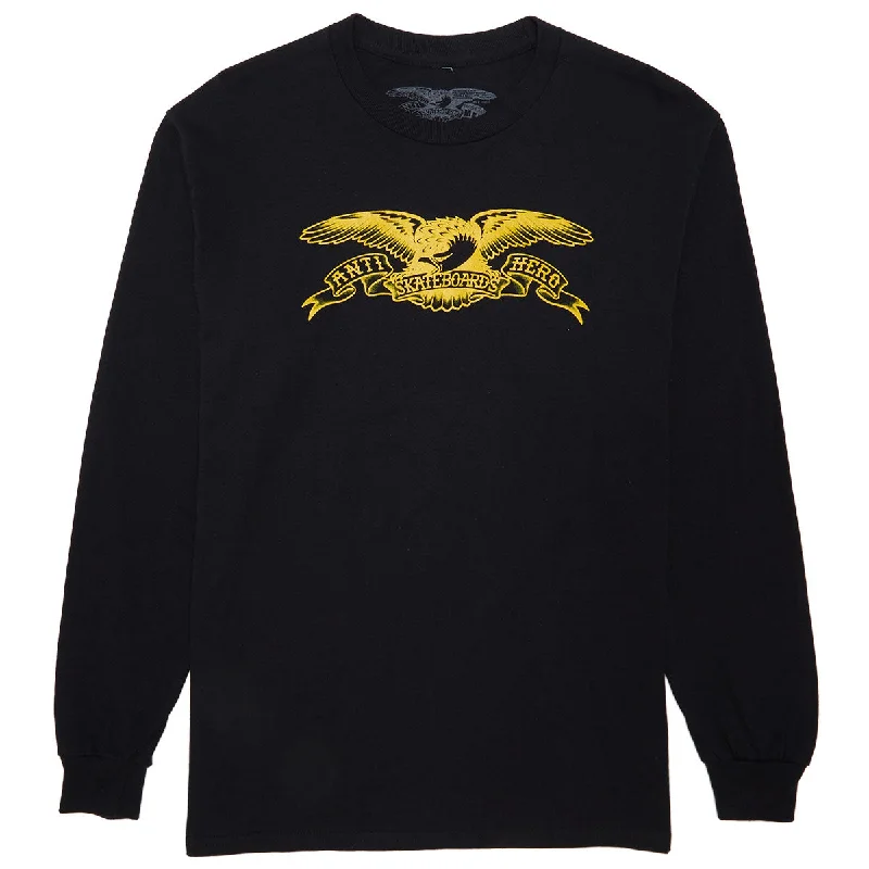 Anti-Hero Basic Eagle Long Sleeve T-Shirt - Black/Gold