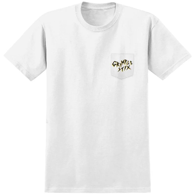 Anti-Hero Grimplestix Abstract Pocket T-Shirt - White