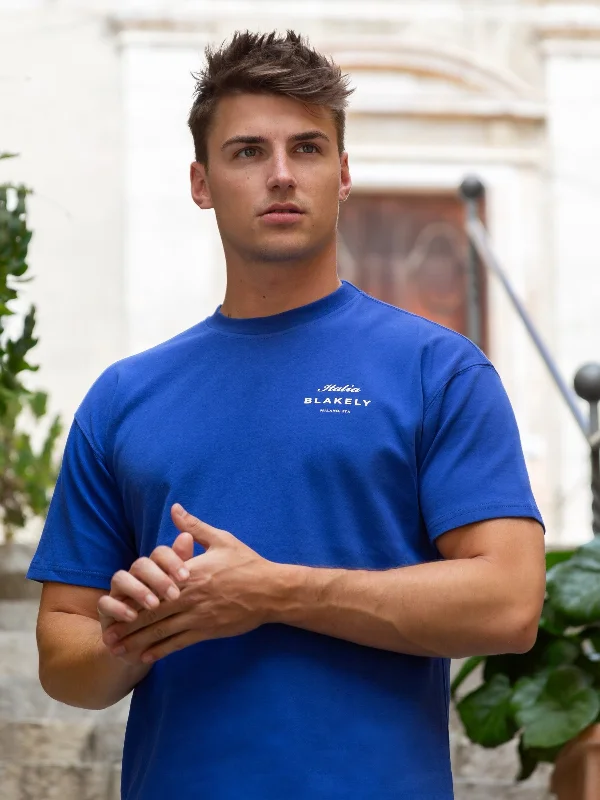 Italia Relaxed T-Shirt - Cobalt Blue