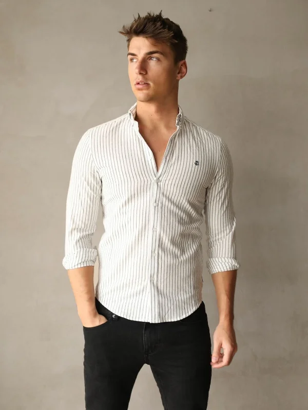 Modena Stripe Shirt - White