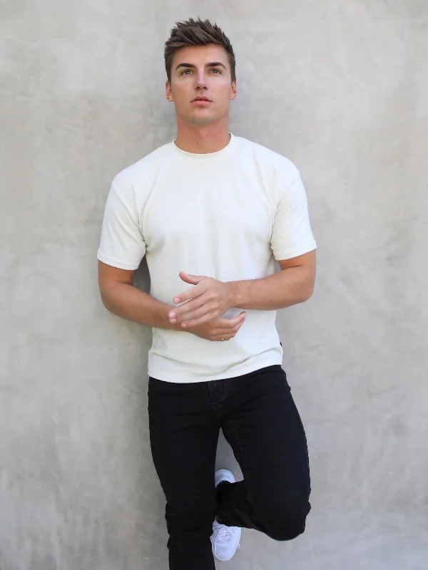 Soft Textured T-Shirt - Off White