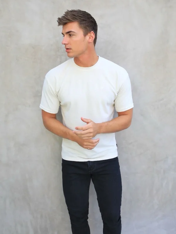 Soft Textured T-Shirt - Off White